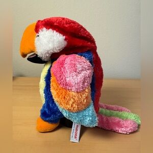 Petey the Parrot Hand Puppet -Aurora World Plush Soft & Colorful (Circa 2005)